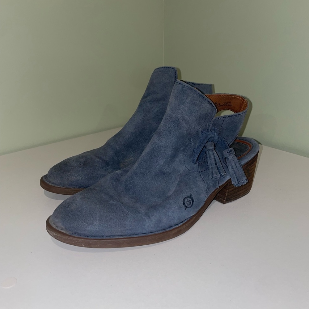Born Women's Monkiah Blue Booties - Size 8M